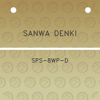 sanwa-denki-sps-8wp-d