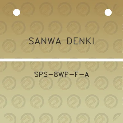 sanwa-denki-sps-8wp-f-a