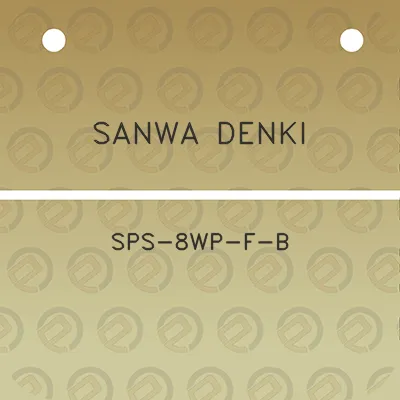 sanwa-denki-sps-8wp-f-b