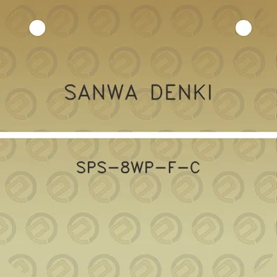 sanwa-denki-sps-8wp-f-c