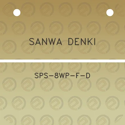 sanwa-denki-sps-8wp-f-d