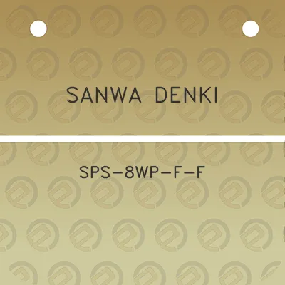 sanwa-denki-sps-8wp-f-f