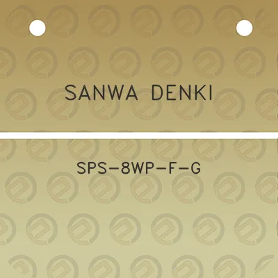 sanwa-denki-sps-8wp-f-g