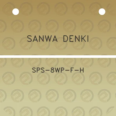 sanwa-denki-sps-8wp-f-h