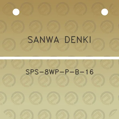 sanwa-denki-sps-8wp-p-b-16