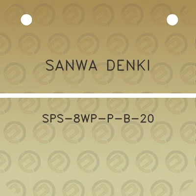 sanwa-denki-sps-8wp-p-b-20