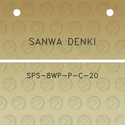 sanwa-denki-sps-8wp-p-c-20