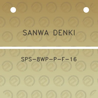 sanwa-denki-sps-8wp-p-f-16