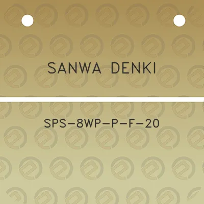 sanwa-denki-sps-8wp-p-f-20