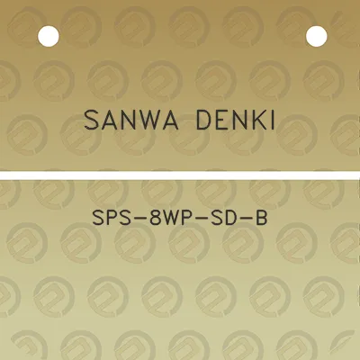 sanwa-denki-sps-8wp-sd-b