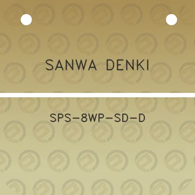 sanwa-denki-sps-8wp-sd-d