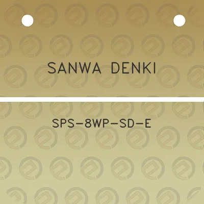 sanwa-denki-sps-8wp-sd-e