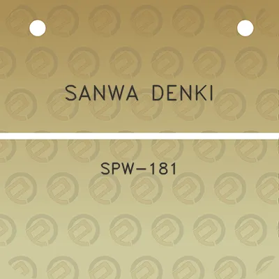 sanwa-denki-spw-181