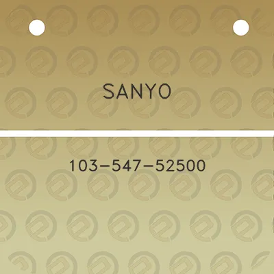 sanyo-103-547-52500