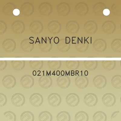 sanyo-denki-021m400mbr10