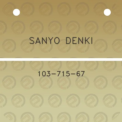 sanyo-denki-103-715-67