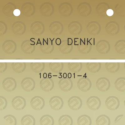 sanyo-denki-106-3001-4