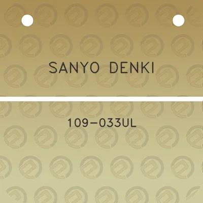 sanyo-denki-109-033ul