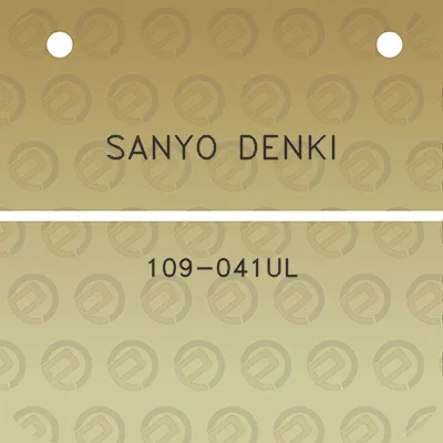 sanyo-denki-109-041ul