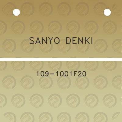 sanyo-denki-109-1001f20