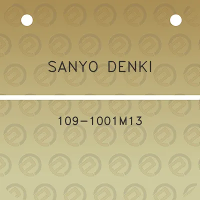 sanyo-denki-109-1001m13