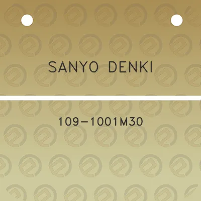 sanyo-denki-109-1001m30