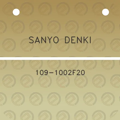 sanyo-denki-109-1002f20