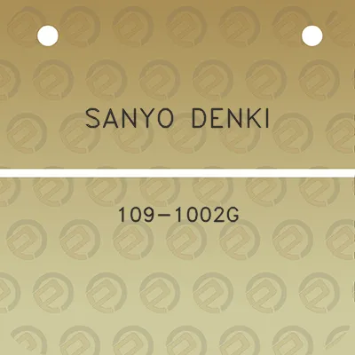 sanyo-denki-109-1002g