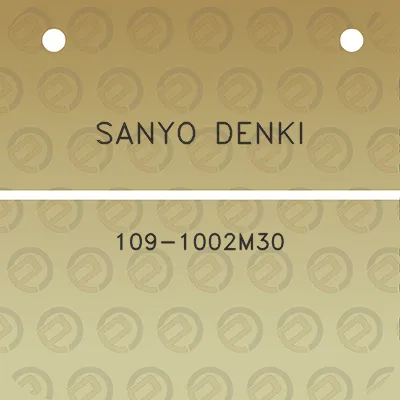 sanyo-denki-109-1002m30