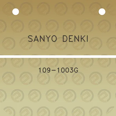 sanyo-denki-109-1003g