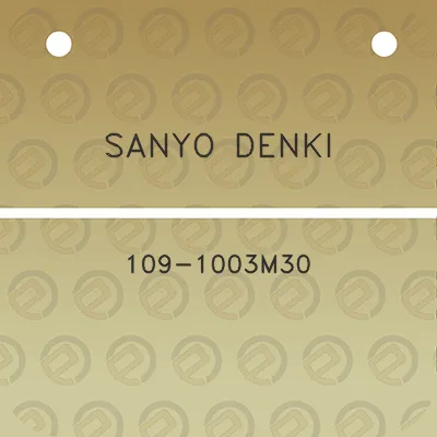 sanyo-denki-109-1003m30