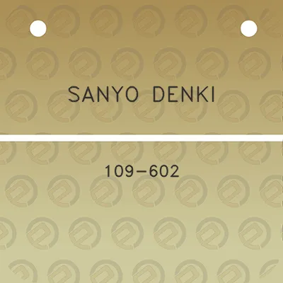 sanyo-denki-109-602