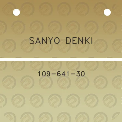 sanyo-denki-109-641-30