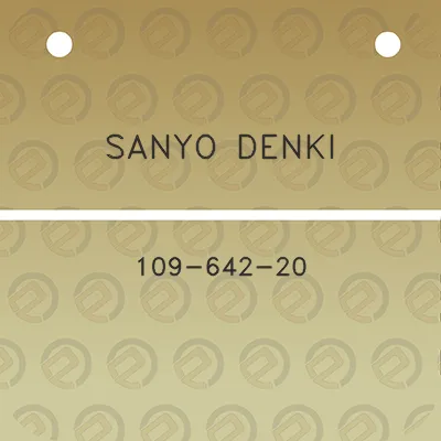 sanyo-denki-109-642-20