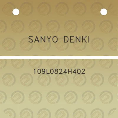 sanyo-denki-109l0824h402