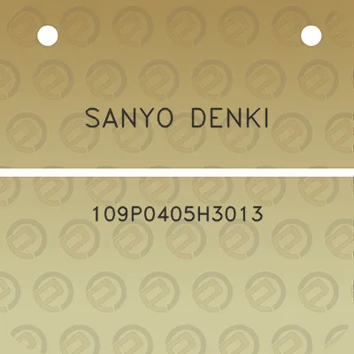 sanyo-denki-109p0405h3013