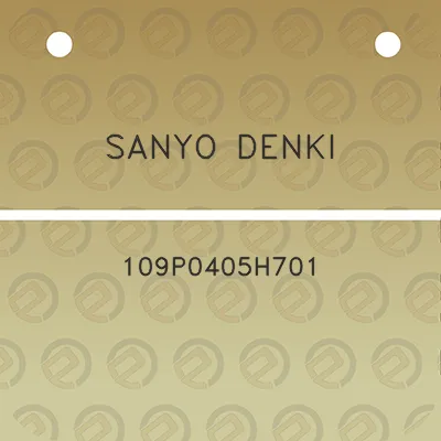 sanyo-denki-109p0405h701