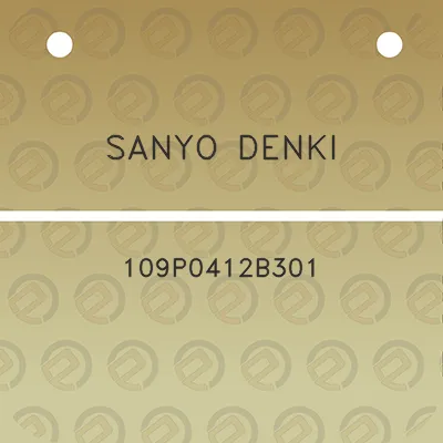 sanyo-denki-109p0412b301