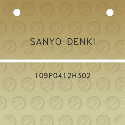 sanyo-denki-109p0412h302