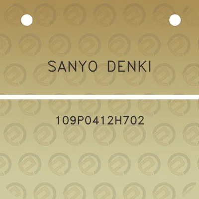 sanyo-denki-109p0412h702