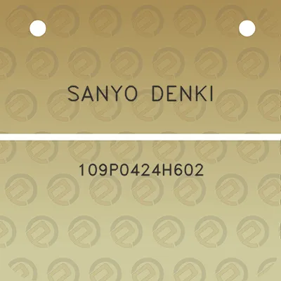 sanyo-denki-109p0424h602