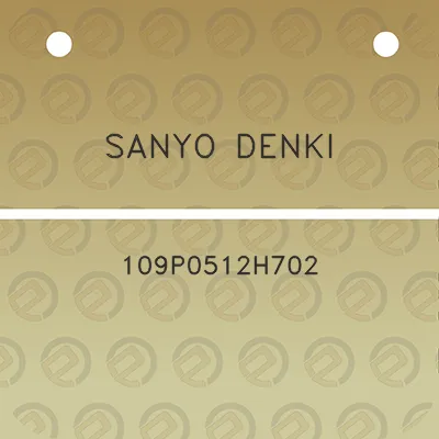 sanyo-denki-109p0512h702