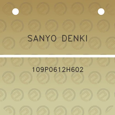 sanyo-denki-109p0612h602