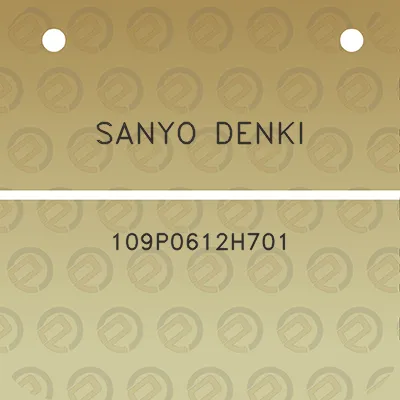 sanyo-denki-109p0612h701