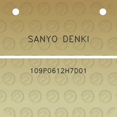 sanyo-denki-109p0612h7d01