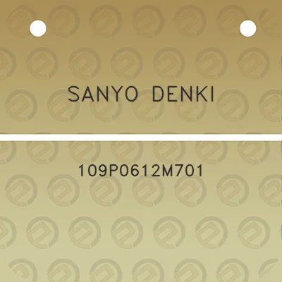 sanyo-denki-109p0612m701