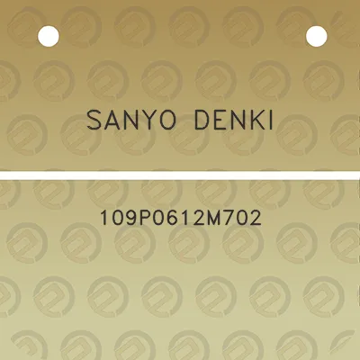 sanyo-denki-109p0612m702