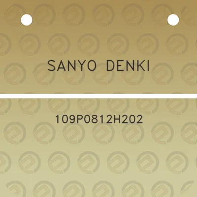 sanyo-denki-109p0812h202