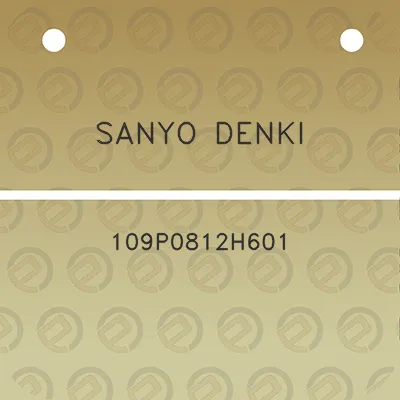 sanyo-denki-109p0812h601