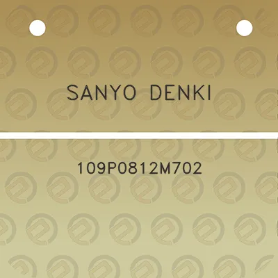 sanyo-denki-109p0812m702